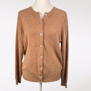 Vintage Valda Cardigan Sweater Button Front Angora Wool Blend Size Small
